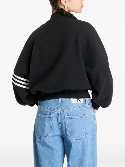 Adidas Originals Neuclassics 3-stripe Zip-up Sweatshirt In Black