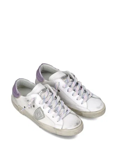 Philippe Model Metallic Distressed Sneakers