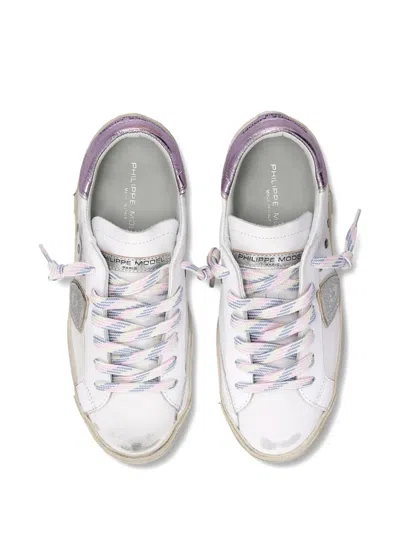 Philippe Model Metallic Distressed Sneakers