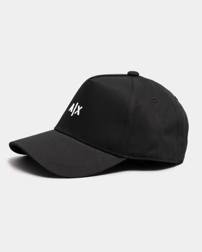 Armani Exchange Mens Mini A|x Logo Baseball Cap In Blue