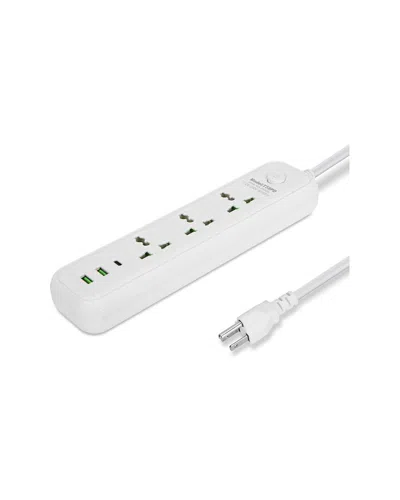 Fresh Fab Finds Power Strip With 5.9ft White Extension Cord