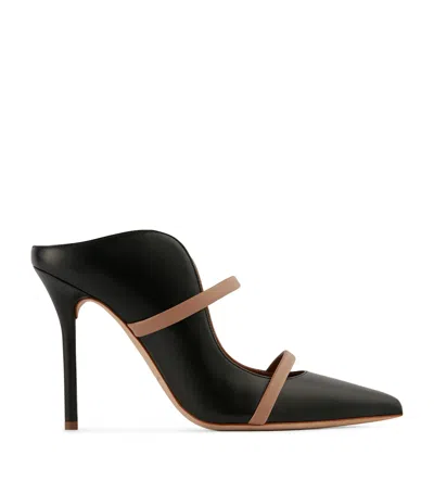 Malone Souliers Maureen 100 Nappa Leather Mules In Black