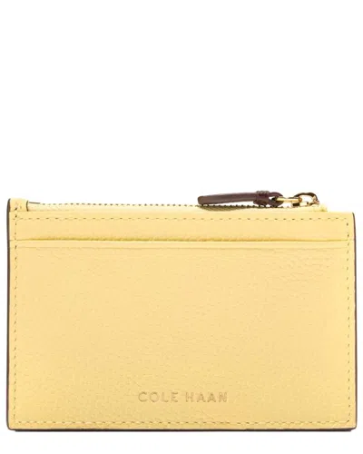 Cole Haan Leather Zip Card Case