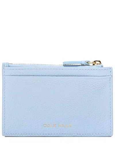 Cole Haan Leather Zip Card Case