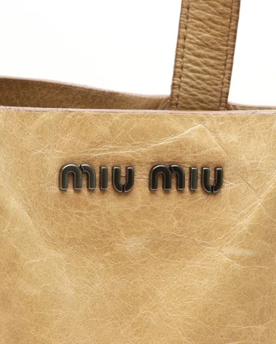 Miu Miu Vitello Shine Tote Bag