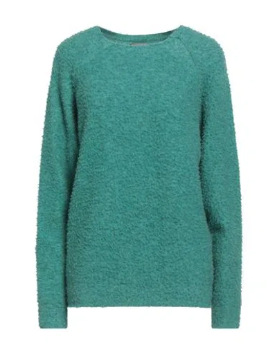 Original Vintage Style Woman Sweater Light Green Size Xxl Wool, Polyamide, Elastane