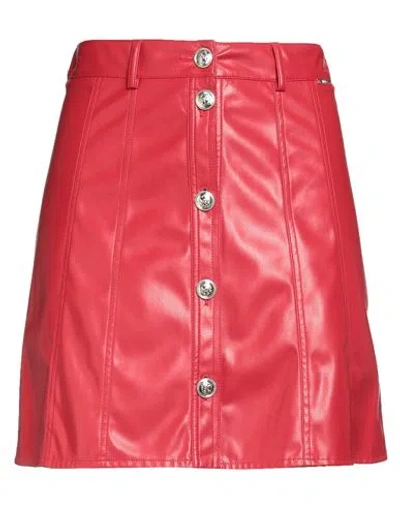 Liu •jo Woman Mini Skirt Red Size 8 Polyurethane In Red