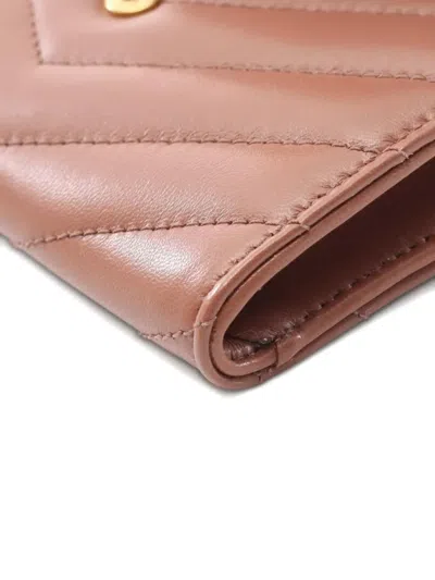 Pre-owned Saint Laurent 2021 Cassandre Leather Wallet