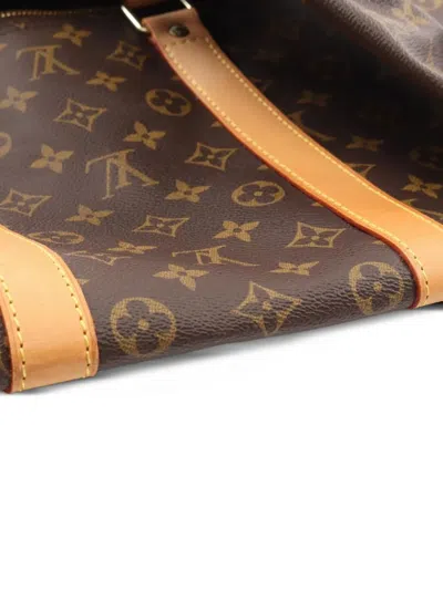 Pre-owned Louis Vuitton 2000 Keepall 55 Luggage Bag In Brown