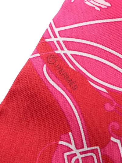 Pre-owned Hermes 2021 Ex-libris Twilly Scarf