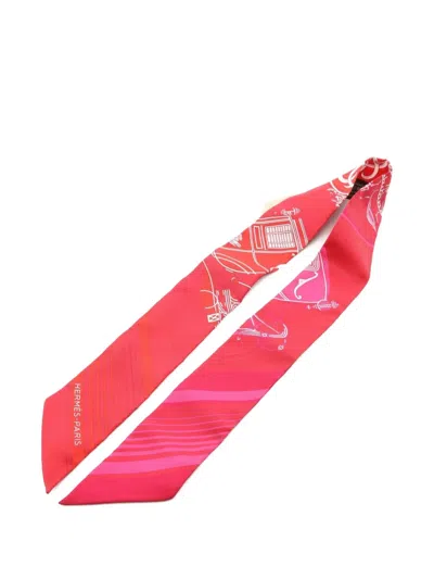 Pre-owned Hermes 2021 Ex-libris Twilly Scarf