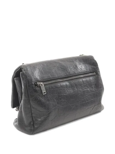 Pre-owned Saint Laurent 2000s West Hollywood Shoulder Bag In Black