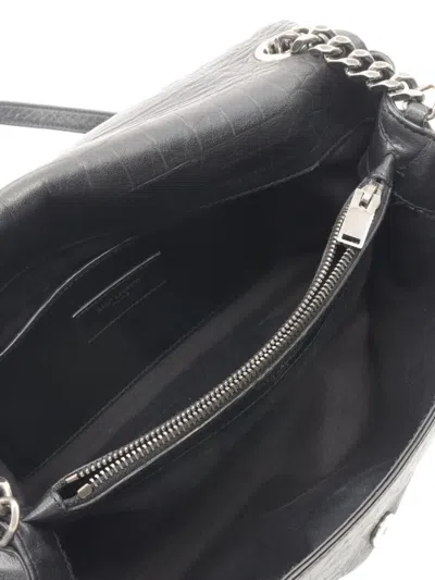 Pre-owned Saint Laurent 2000s West Hollywood Shoulder Bag In Black
