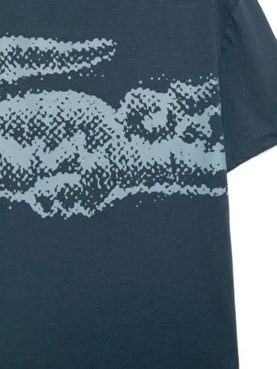 Lacoste Graphic-print T-shirt In Blue
