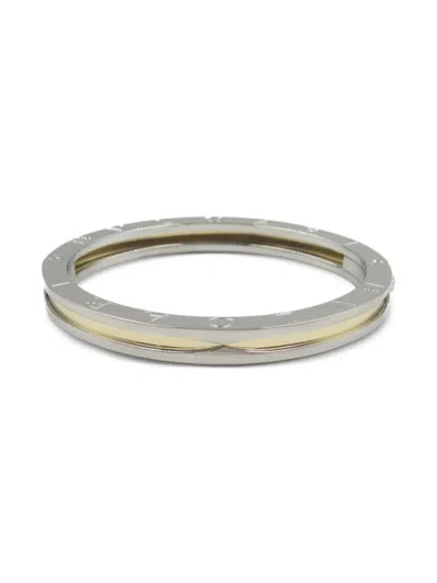 Pre-owned Bvlgari 2010s 18k Yellow Gold B-zero1 Bracelet