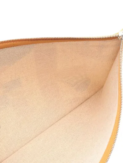 Pre-owned Hermes 10s Small Balles Au Bond Print Clutch