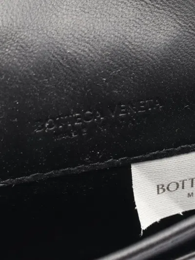 Pre-owned Bottega Veneta 2020s Intrecciato Leather Card Holder In Black