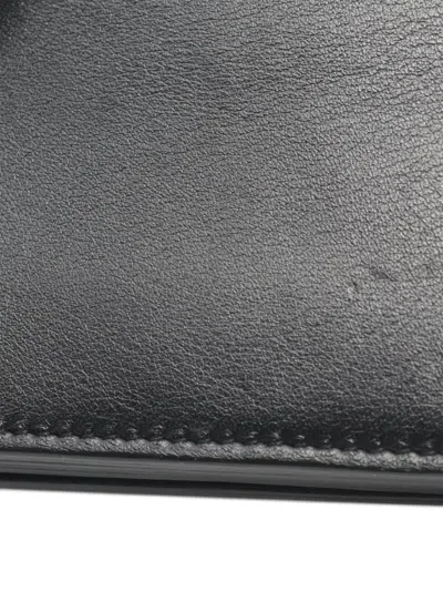 Pre-owned Saint Laurent 2010s Leather Card Case In Black