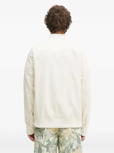 Fred Perry Cotton-blend Twill Tennis Bomber Jacket In White