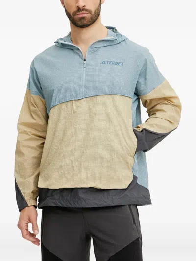 Adidas Originals X Terrex Xploric Grid-pattern Windbreaker In Multi