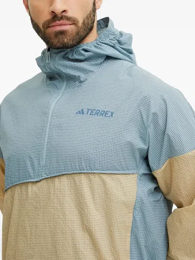 Adidas Originals X Terrex Xploric Grid-pattern Windbreaker In Multi