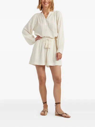 Chinti & Parker Tassel-drawstring Shorts In White