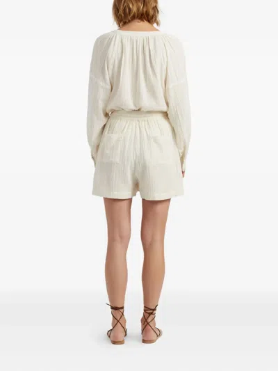 Chinti & Parker Tassel-drawstring Shorts In White