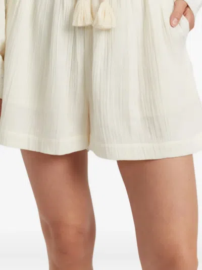 Chinti & Parker Tassel-drawstring Shorts In White