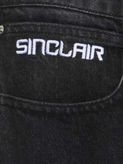 Sinclair Patchwork Panel Jeans In Black