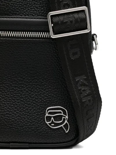 Karl Lagerfeld Small Kikon Bag In Black