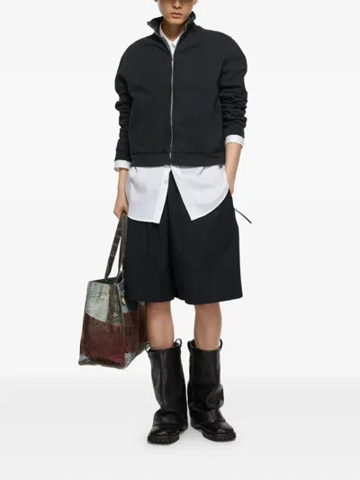Acne Studios Mock-neck Zip-up Sweatshirt