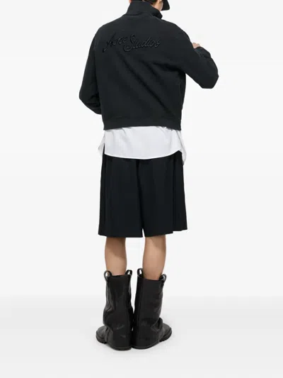 Acne Studios Mock-neck Zip-up Sweatshirt