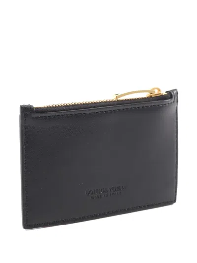Pre-owned Bottega Veneta 2020s Intrecciato Leather Cardholder In Black