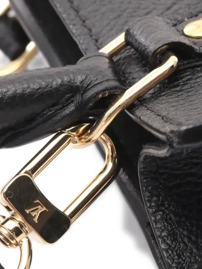 Pre-owned Louis Vuitton 2021s Petite Sac Plat Monogram Tote Bag In Black