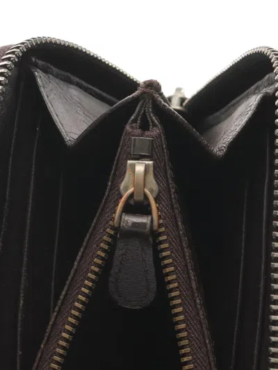 Pre-owned Bottega Veneta 2000s Intrecciato Zipper Wallet