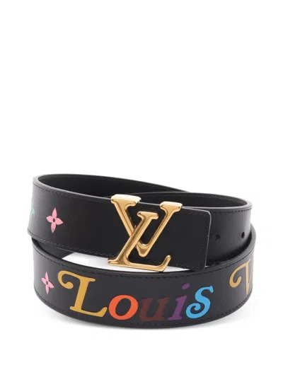 Pre-owned Louis Vuitton 2018 New Wave Leather Belt
