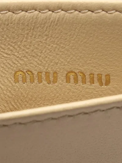 Pre-owned Miu Miu 2020s Matelassé Leather Cardholder