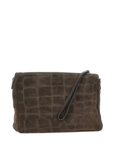 Gianni Chiarini Suede Clutch Bag