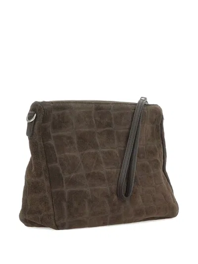 Gianni Chiarini Suede Clutch Bag
