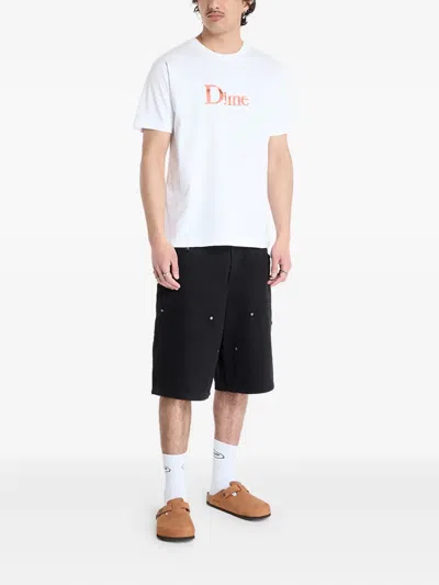 Dime Classic Shiny T-shirt In White