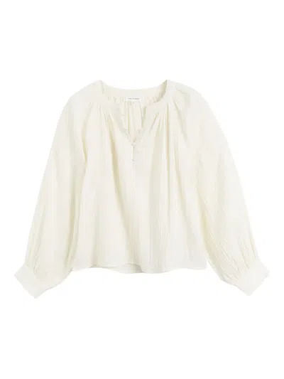 Chinti & Parker St. Tropez Embroidered-detail Blouse In White