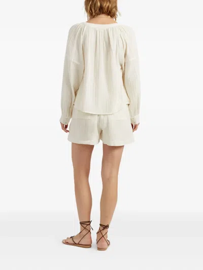 Chinti & Parker St. Tropez Embroidered-detail Blouse In White