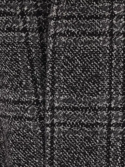 Balenciaga Vintage Checked Wool One Layer Raglan Coat Clothing In Gray