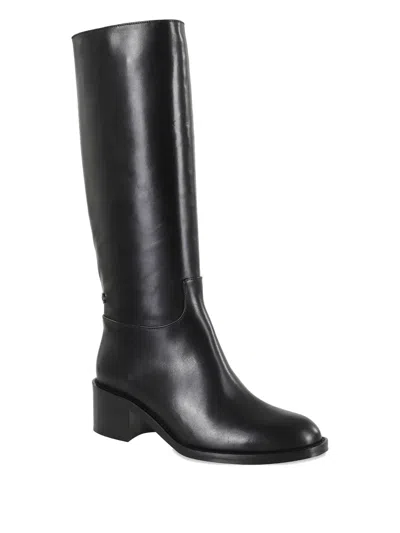 Carel Paris Leather Block-heel Boots