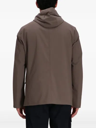Herno Elastane Blazer In Brown