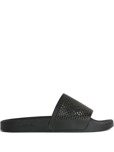 Karl Lagerfeld Leather Slides