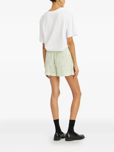 Rotate Birger Christensen Striped Shorts
