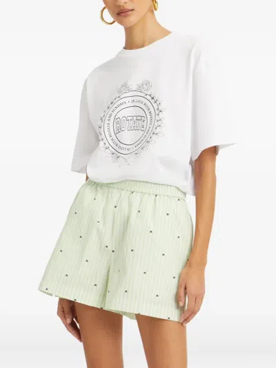 Rotate Birger Christensen Striped Shorts