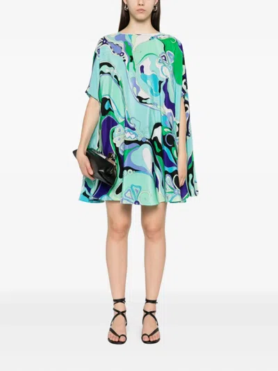 Pucci Orchidee-print Silk Dress