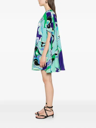 Pucci Orchidee-print Silk Dress